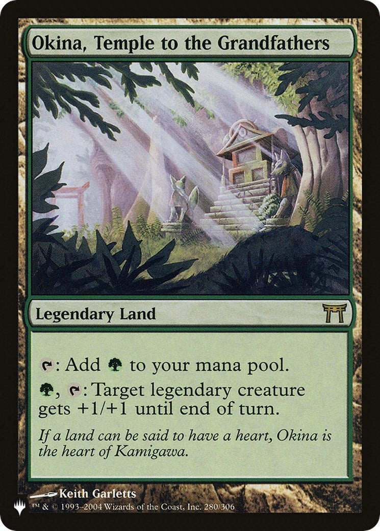 Image for Okina, Temple to the Grandfathers (The List Reprints) (280/306) - Magic: The Gathering