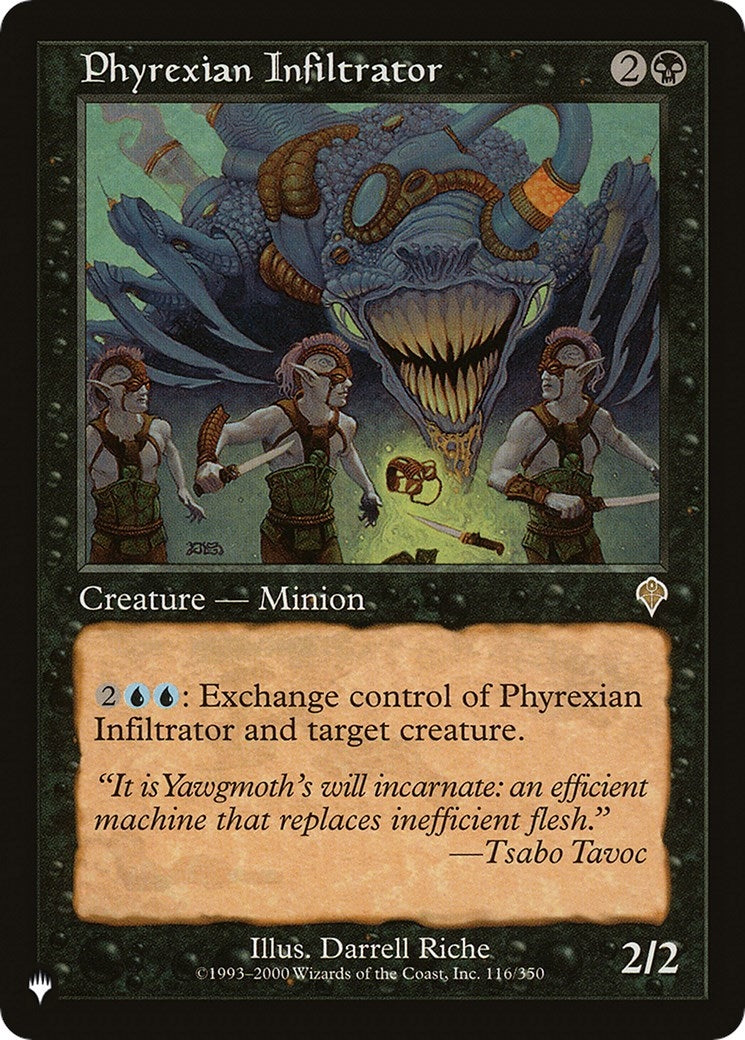 Image for Phyrexian Infiltrator (The List Reprints) (116/350) - Magic: The Gathering