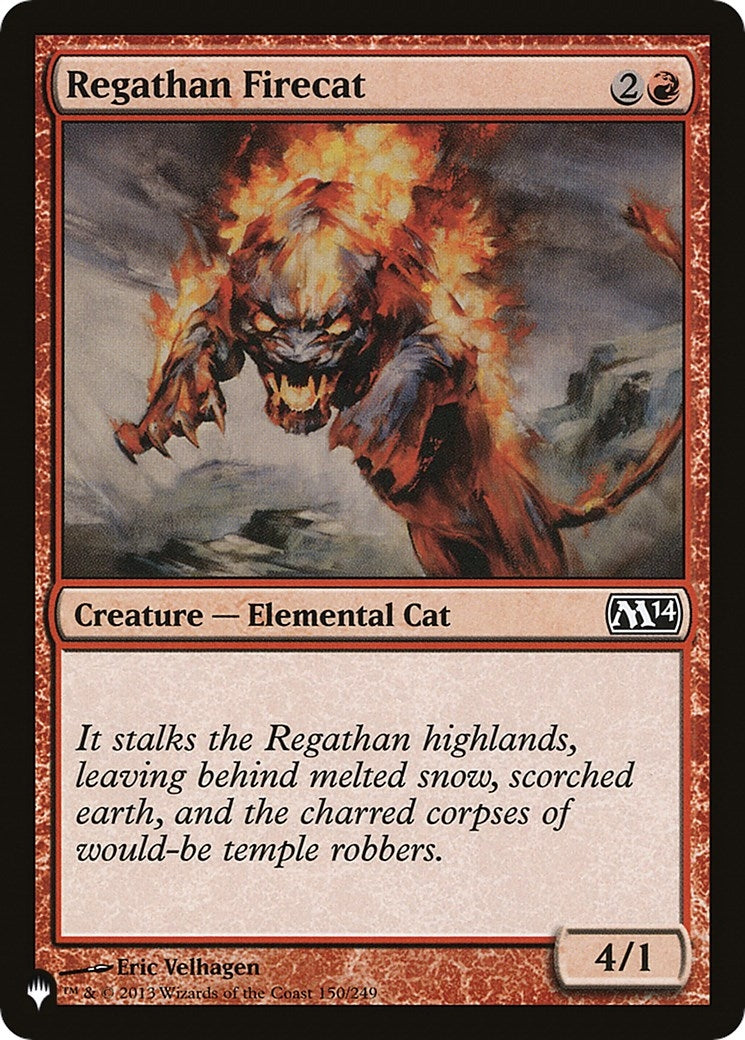 Image for Regathan Firecat (The List Reprints) (150/249) - Magic: The Gathering