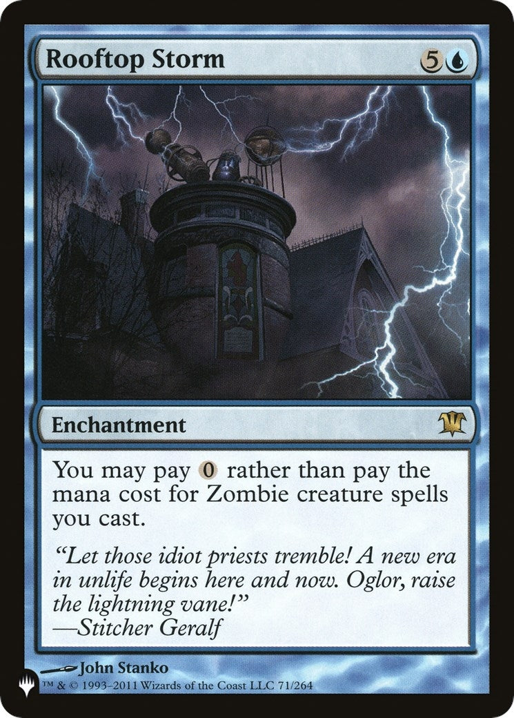 Image for Rooftop Storm (The List Reprints) (71/264) - Magic: The Gathering