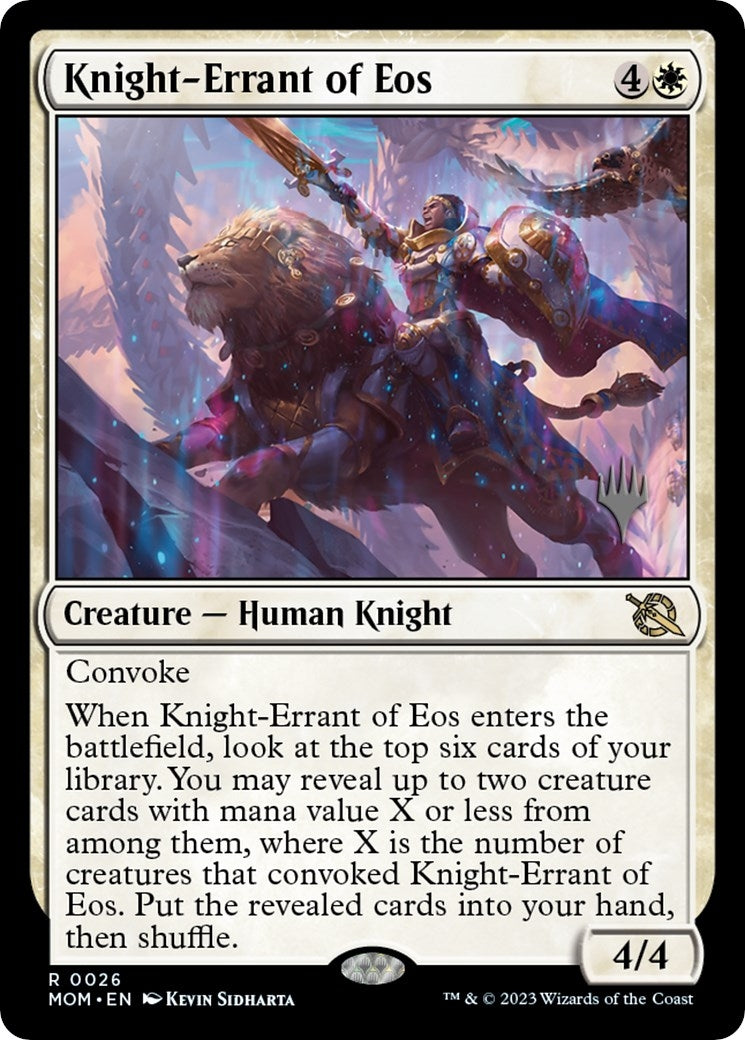 Image for Knight-Errant of Eos (Promo Pack: March of the Machine) (26) - Magic: The Gathering