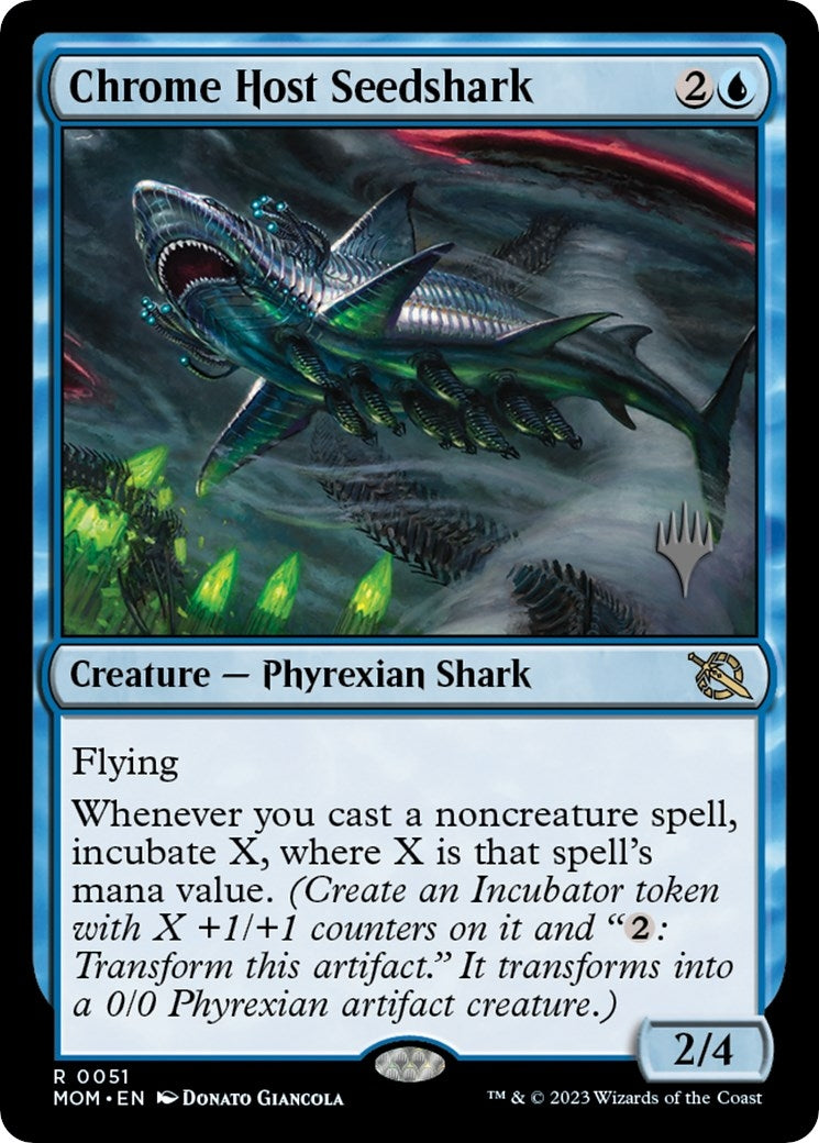 Image for Chrome Host Seedshark (Promo Pack: March of the Machine) (51) - Magic: The Gathering