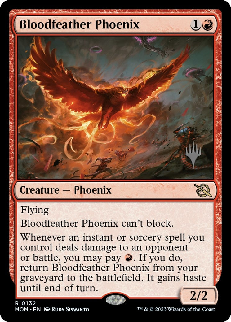 Image for Bloodfeather Phoenix (Promo Pack: March of the Machine) (132) - Magic: The Gathering