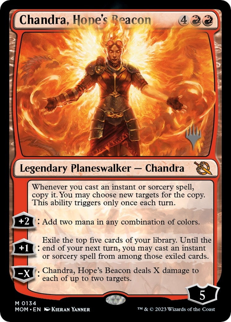 Image for Chandra, Hope's Beacon (Promo Pack: March of the Machine) (134) - Magic: The Gathering