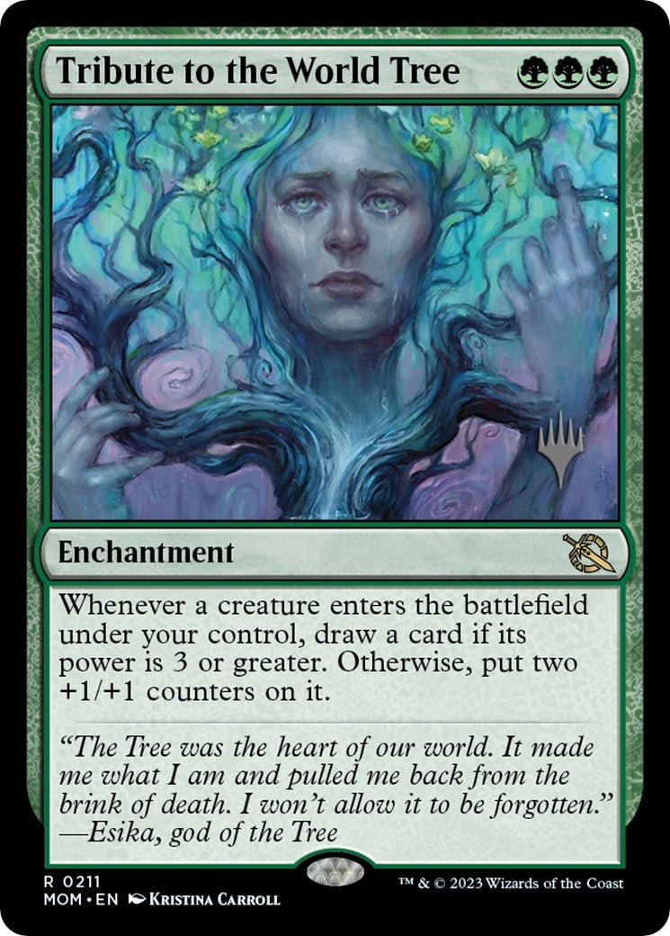 Image for Tribute to the World Tree (Promo Pack: March of the Machine) (211) - Magic: The Gathering