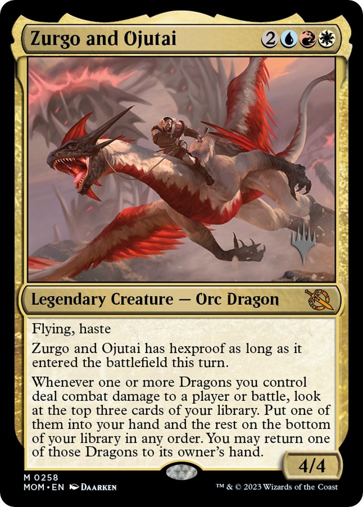 Image for Zurgo and Ojutai (Promo Pack: March of the Machine) (258) - Magic: The Gathering