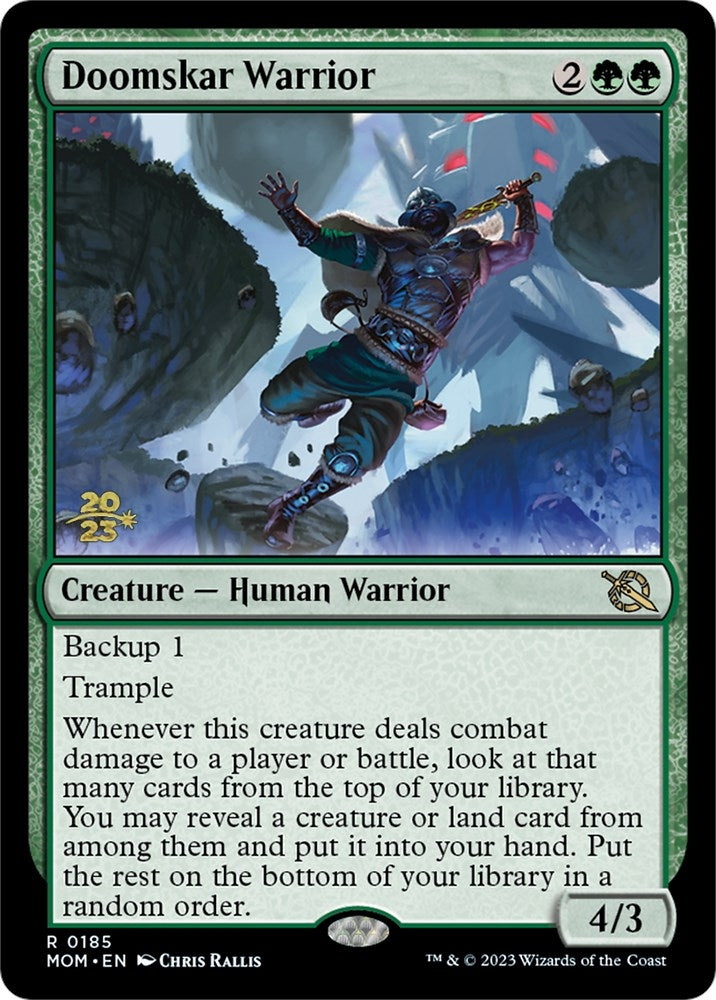 Image for Doomskar Warrior (Prerelease Cards) (185) - Magic: The Gathering