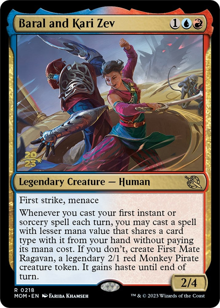 Image for Baral and Kari Zev (Prerelease Cards) (218) - Magic: The Gathering