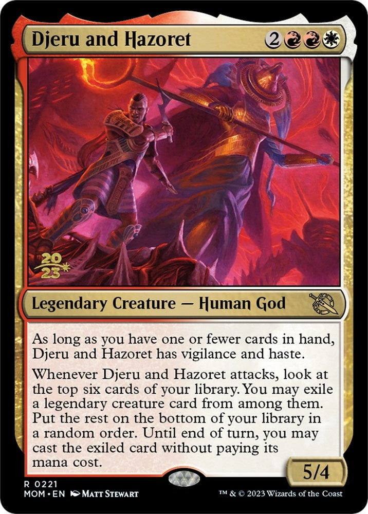 Image for Djeru and Hazoret (Prerelease Cards) (221) - Magic: The Gathering