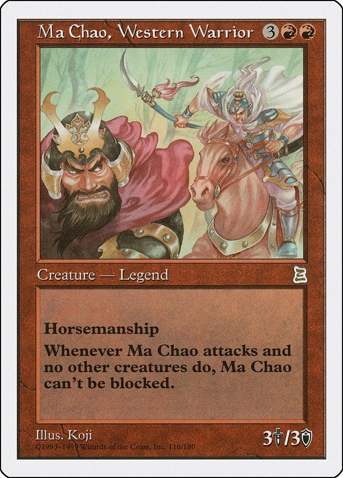 Image for Ma Chao, Western Warrior (Portal Three Kingdoms) (116) - Magic: The Gathering