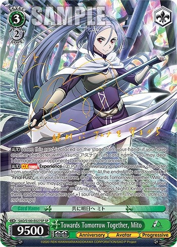 Image for Towards Tomorrow Together, Mito (SP) (Sword Art Online Animation 10th Anniversary) (SAO/S100-E027SP SP) - Weiss Schwarz