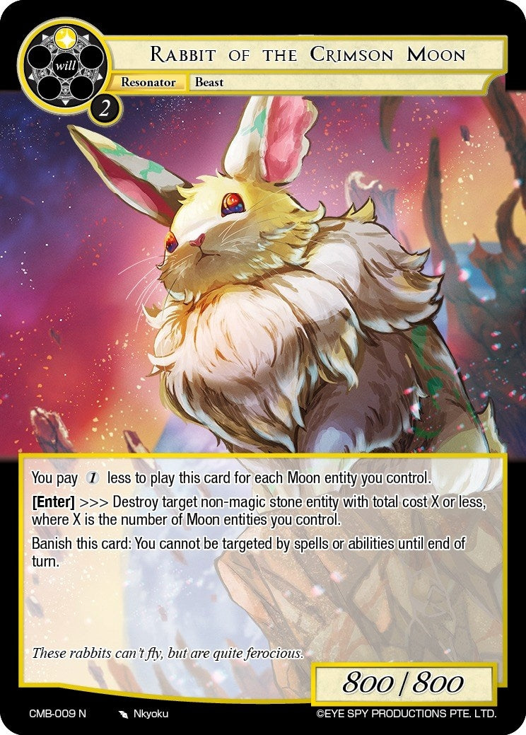 Image for Rabbit of the Crimson Moon (Crimson Moon's Battleground) (CMB-009 N) - Force of Will