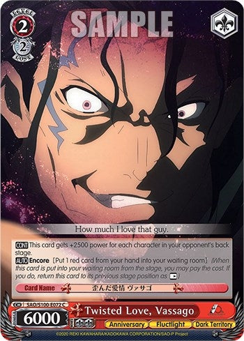 Image for Twisted Love, Vassago (Sword Art Online Animation 10th Anniversary) (SAO/S100-E072 C) - Weiss Schwarz