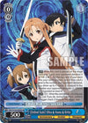 Image for "Ordinal Scale" Silica & Asuna & Kirito (SR) (Sword Art Online Animation 10th Anniversary) (SAO/S100-E090S SR) - Weiss Schwarz