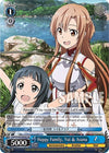 Image for Happy Family, Asuna & Yui (SR) (Sword Art Online Animation 10th Anniversary) (SAO/S100-E094S SR) - Weiss Schwarz