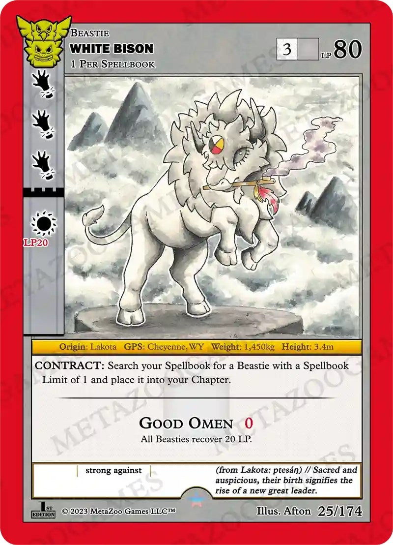Image for White Bison (Native: First Edition) (25/174) - MetaZoo