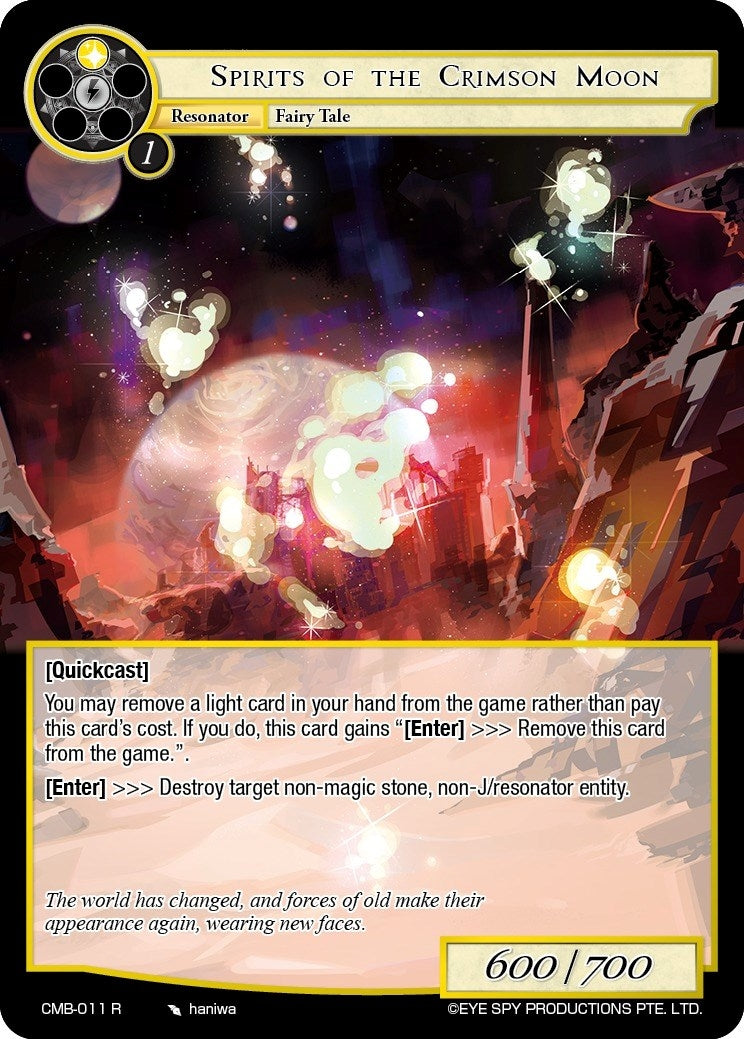 Image for Spirits of the Crimson Moon (Crimson Moon's Battleground) (CMB-011 R) - Force of Will