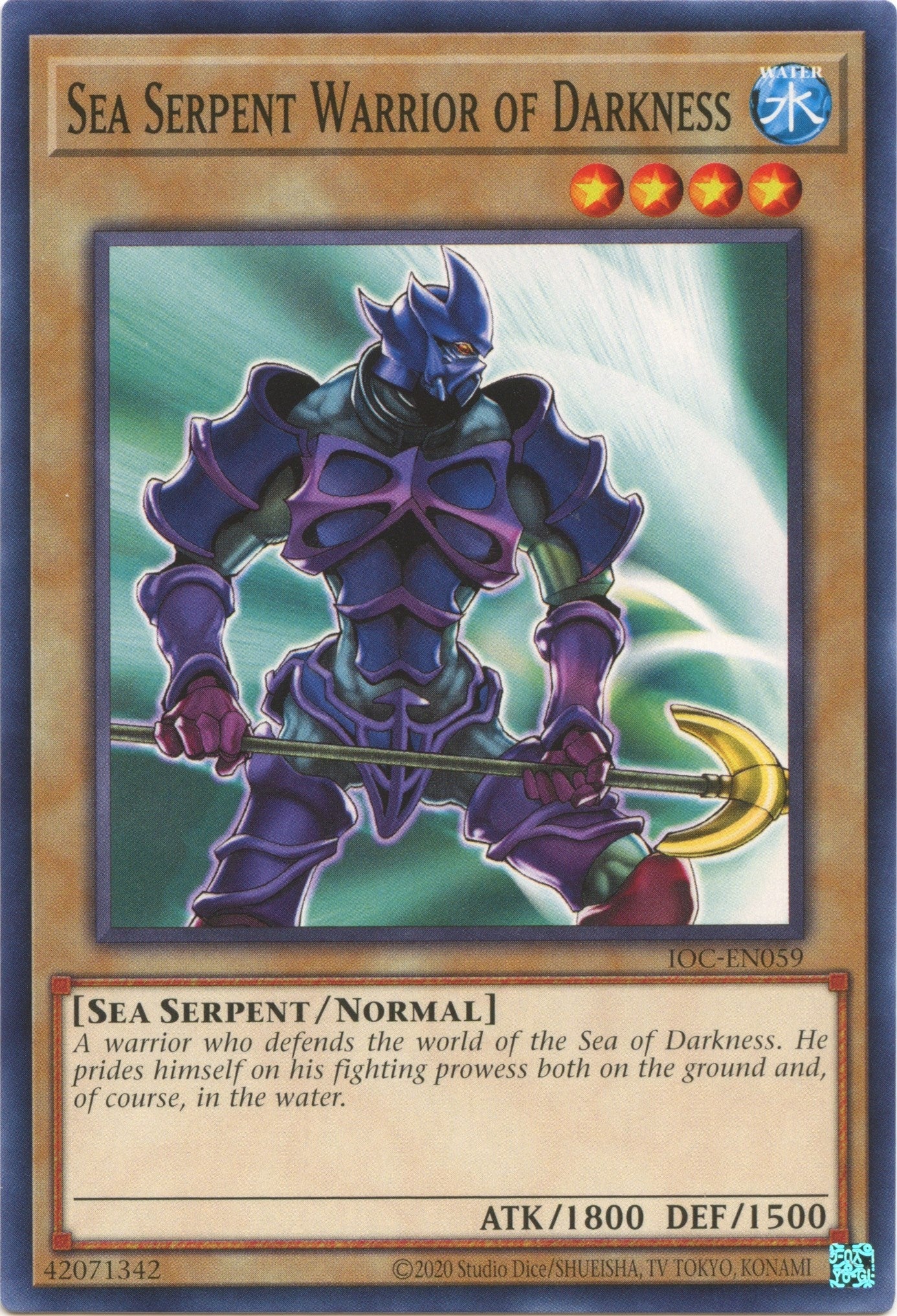Image for Sea Serpent Warrior of Darkness (Invasion of Chaos (25th Anniversary Edition)) (IOC-EN059) - YuGiOh