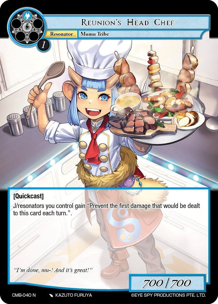 Image for Reunion's Head Chef (Crimson Moon's Battleground) (CMB-040 N) - Force of Will