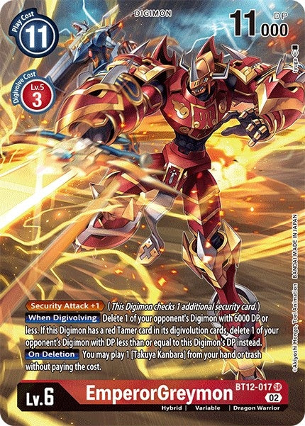 Image for EmperorGreymon (Alternate Art) (BT12) (12017)