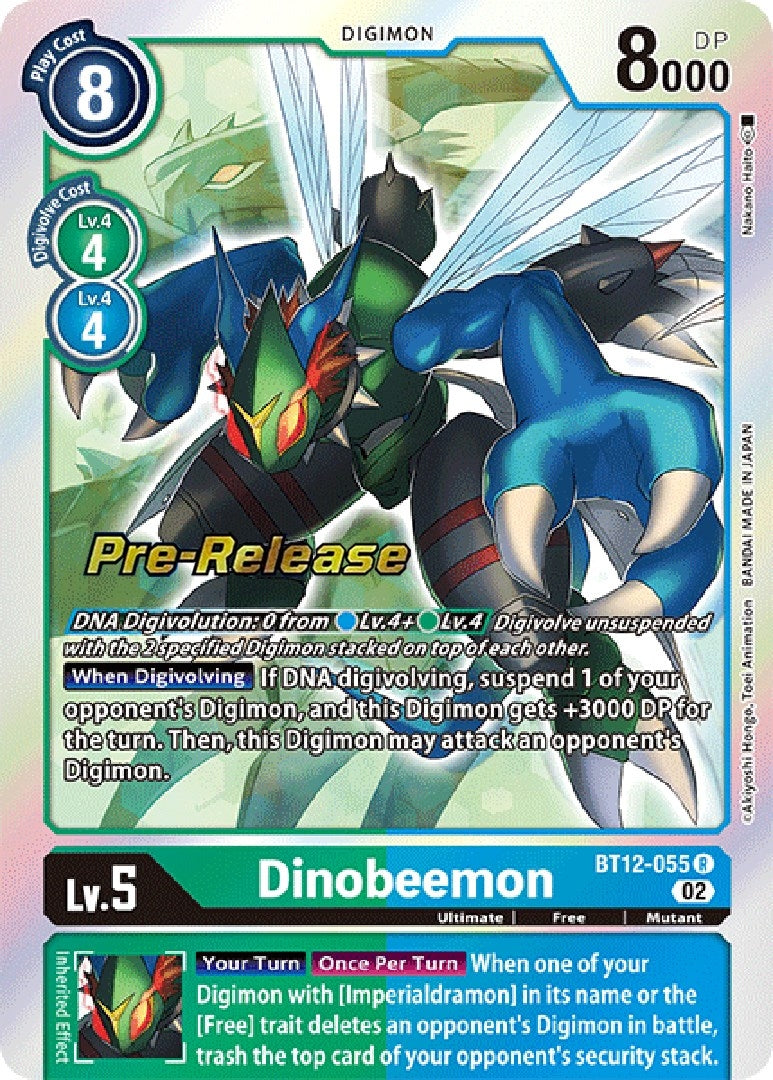 Image for Dinobeemon (BT12-055 R) [Across Time Pre-Release Cards] - Digimon Card Game