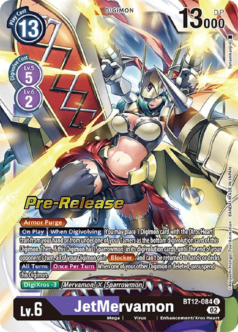 Image for JetMervamon (BT12-084 U) [Across Time Pre-Release Cards] - Digimon Card Game