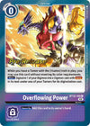 Image for Overflowing Power (BT12-109 R) [Across Time Pre-Release Cards] - Digimon Card Game