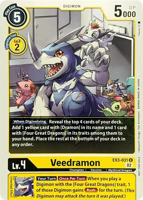 Image for Veedramon (RPC) (EX3-031 U) - Digimon Card Game