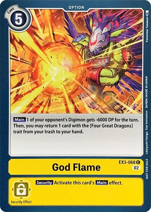 Image for God Flame (RPC) (EX3-068 C) - Digimon Card Game