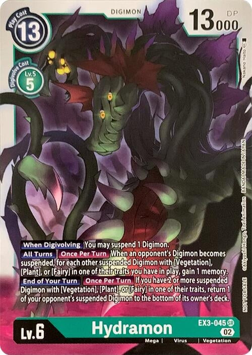Image for Hydramon (RPC) (EX3-045 SR) - Digimon Card Game