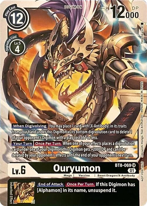 Image for Ouryumon (RPC) (BT8-069 SR) - Digimon Card Game