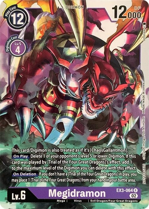 Image for Megidramon (RPC) (EX3-064 R) - Digimon Card Game