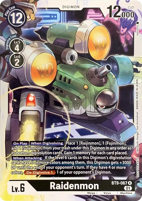 Image for Raidenmon (RPC) (BT9-067 R) - Digimon Card Game