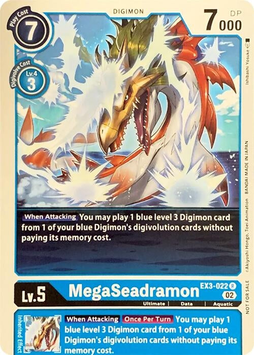 Image for MegaSeadramon (RPC) (EX3-022 R) - Digimon Card Game