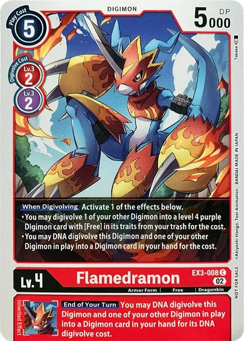 Image for Flamedramon (RPC) (EX3-008 C) - Digimon Card Game