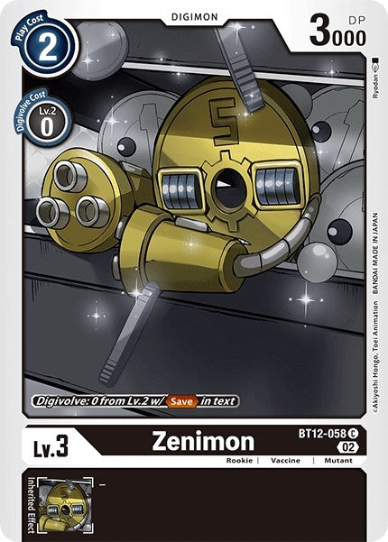 Image for Zenimon (BT12) (12058)