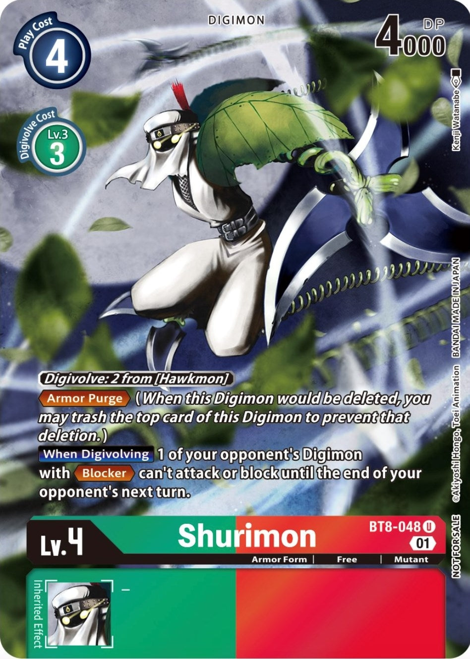 Image for Shurimon (Official Tournament Pack Vol.9) (BT8-048 U) [New Awakening] - Digimon Card Game