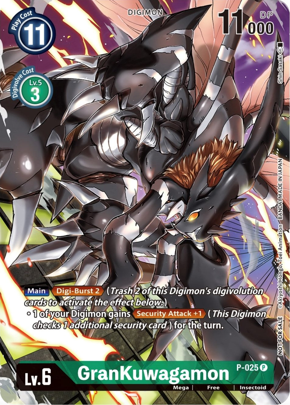 Image for GranKuwagamon - P-025 (Winner Pack Across Time) (P-025 P) (D-PR) - Digimon Card Game