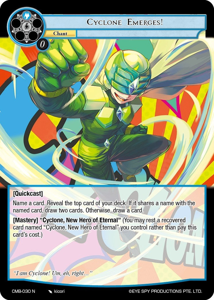Image for Cyclone Emerges! (Crimson Moon's Battleground) (CMB-030 N) - Force of Will