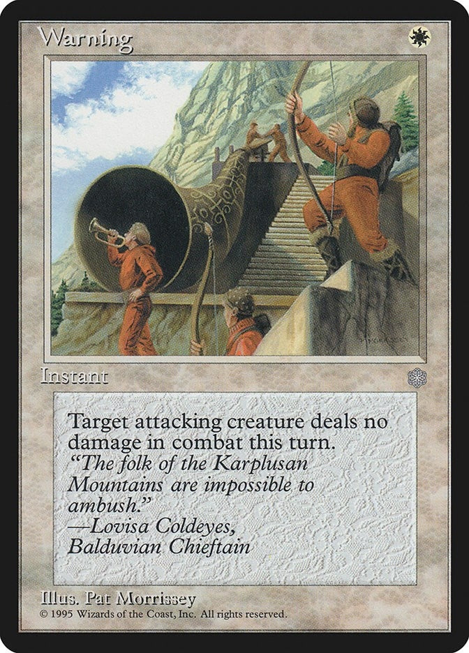 Image for Warning (Ice Age) - Magic: The Gathering