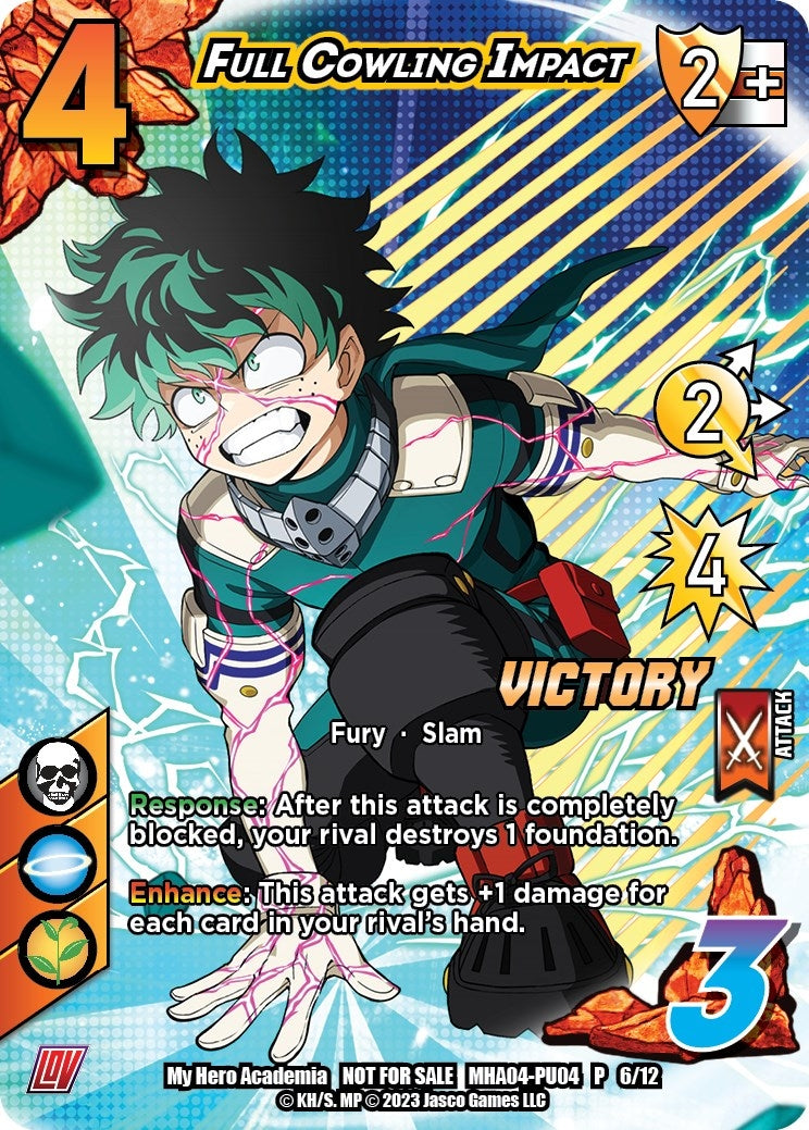 Image for Full Cowling Impact (Plus Ultra Pack 4 Victory) (UniVersus: My Hero Academia Promo Cards) (MHA-PU04 P 6/12) - UniVersus