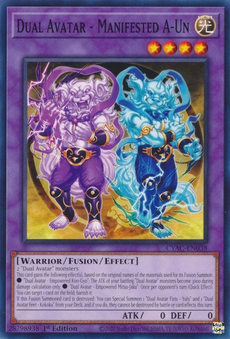 Image for Dual Avatar - Manifested A-Un (Cyberstorm Access) (CYAC-EN038) - YuGiOh