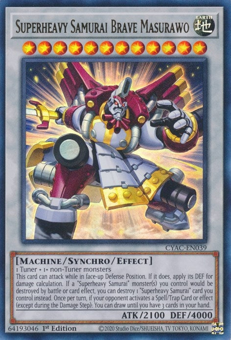 Image for Superheavy Samurai Brave Masurawo (Cyberstorm Access) (CYAC-EN039) - YuGiOh