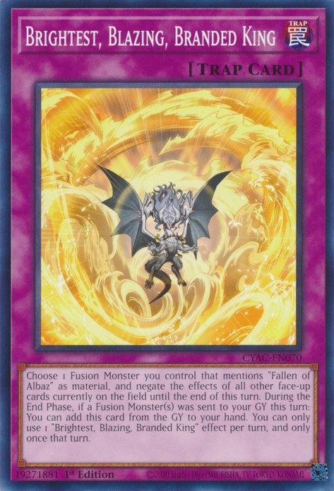 Image for Brightest, Blazing, Branded King (Cyberstorm Access) (CYAC-EN070) - YuGiOh
