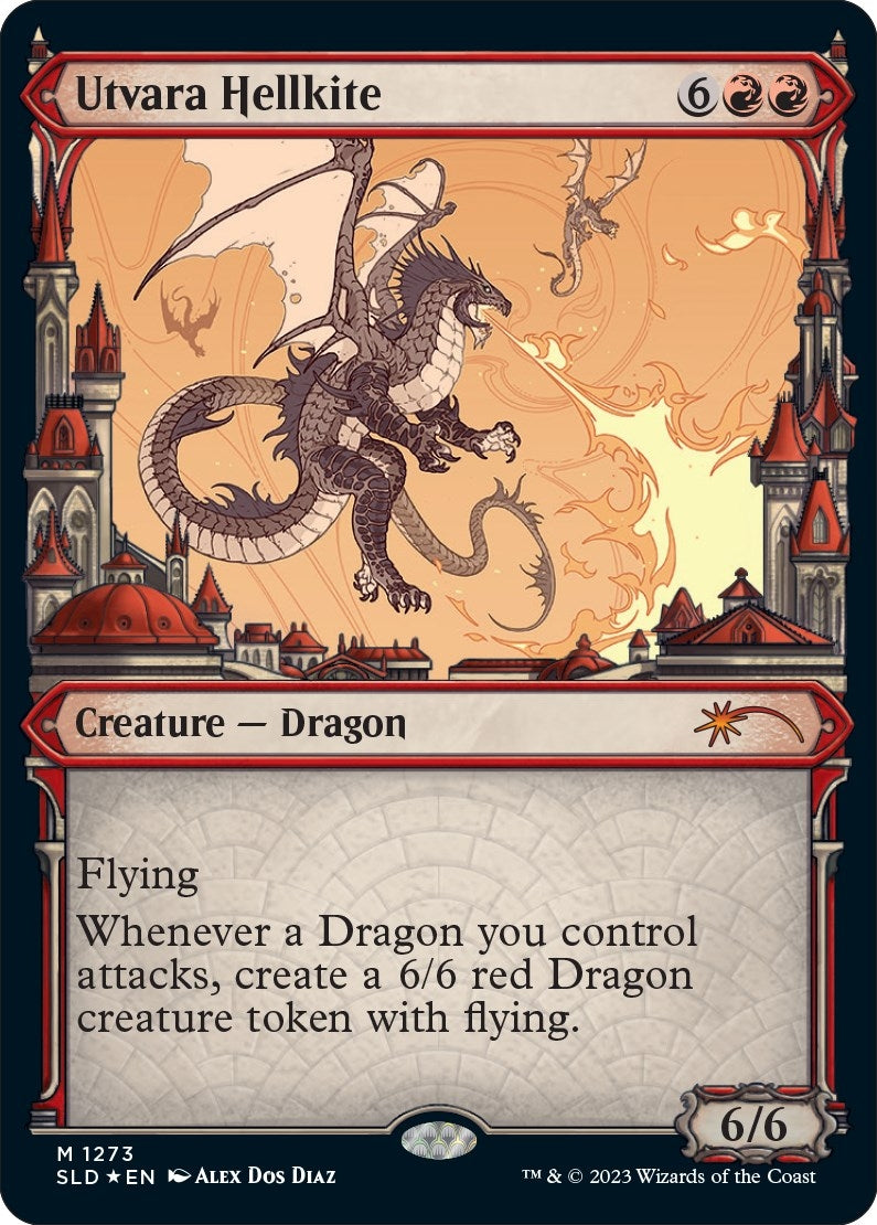 Image for Utvara Hellkite (Halo Foil) (Secret Lair Drop Series) (1273) - Magic: The Gathering