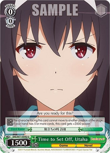 Image for Time to Set Off, Utaha (Saekano How to Raise a Boring Girlfriend. flat) (SHS/W71-E042 U) - Weiss Schwarz