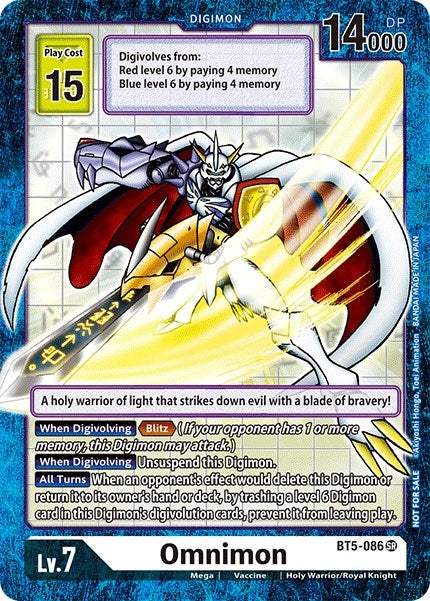 Image for Omnimon (Across Time Box Promo) (BT05) (5086)