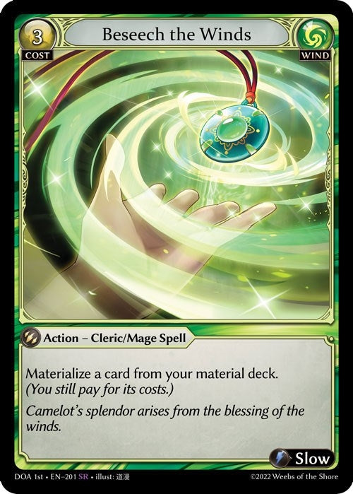 Image for Beseech the Winds (Dawn of Ashes 1st Edition) (201) - Grand Archive TCG