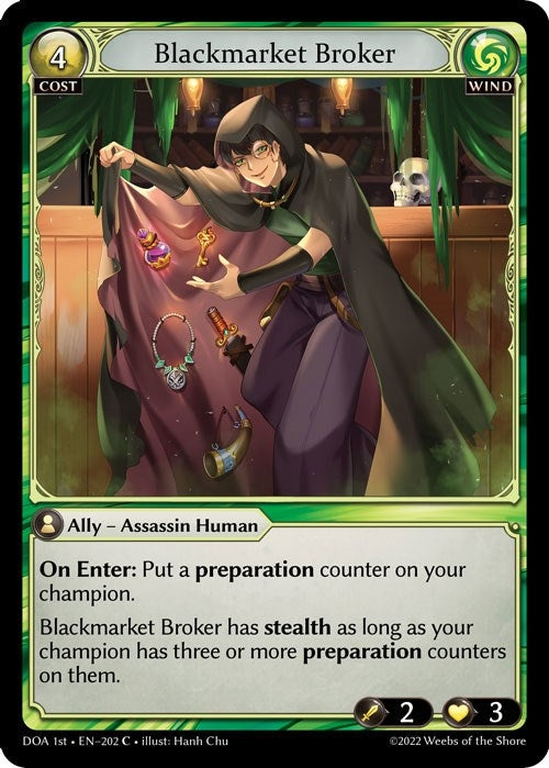 Image for Blackmarket Broker (Dawn of Ashes 1st Edition) (202) - Grand Archive TCG