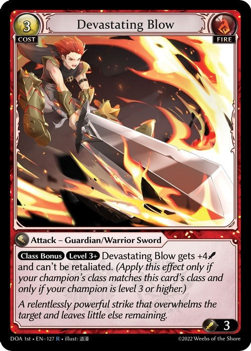 Image for Devastating Blow (Dawn of Ashes 1st Edition) (127) - Grand Archive TCG